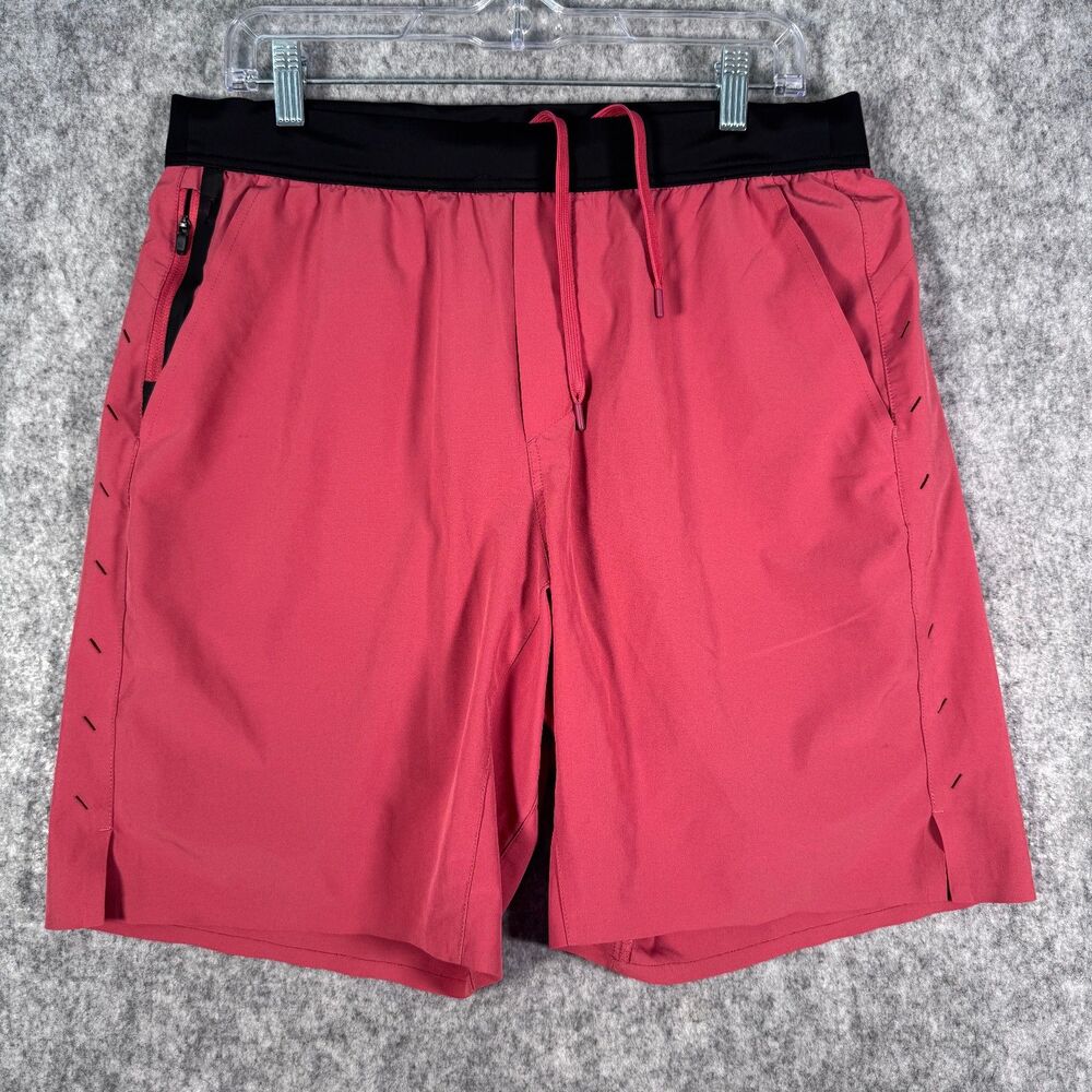 Ten Thousand Interval Shorts Mens Large Red Lined Workout Athletic Performance
